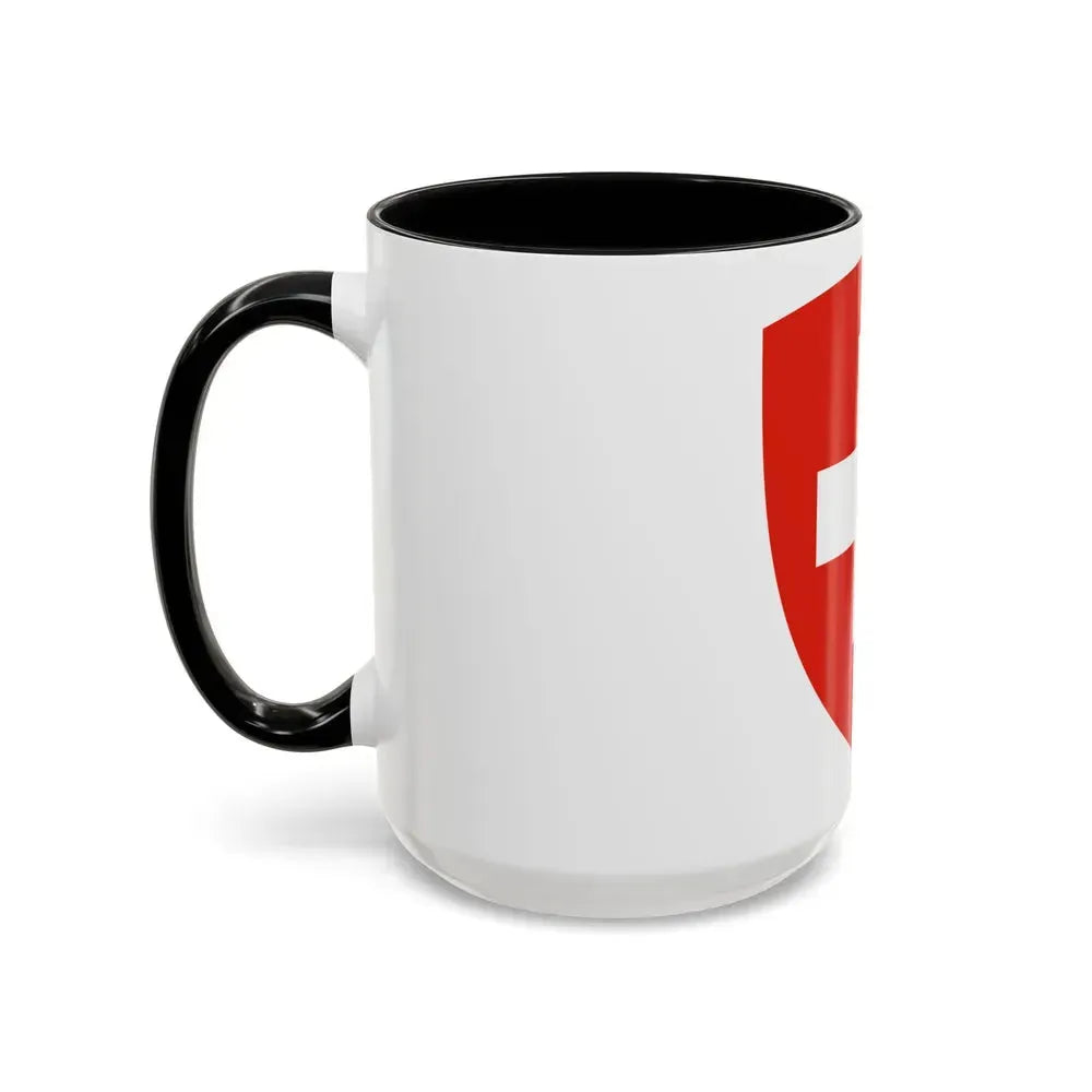 Coat of Arms of Switzerland - Accent Coffee Mug - Go Mug Yourself