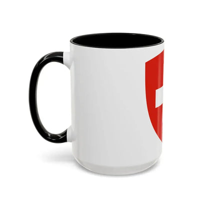 Coat of Arms of Switzerland - Accent Coffee Mug - Go Mug Yourself