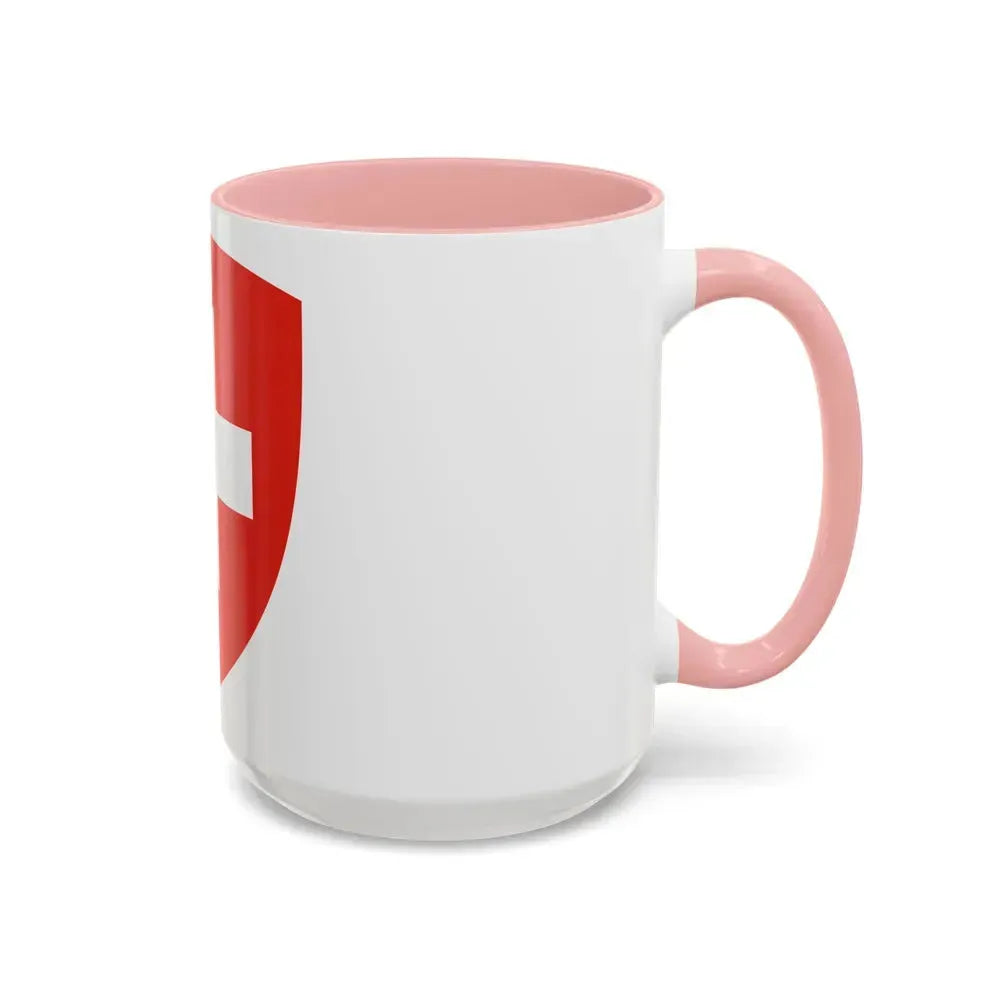 Coat of Arms of Switzerland - Accent Coffee Mug - Go Mug Yourself