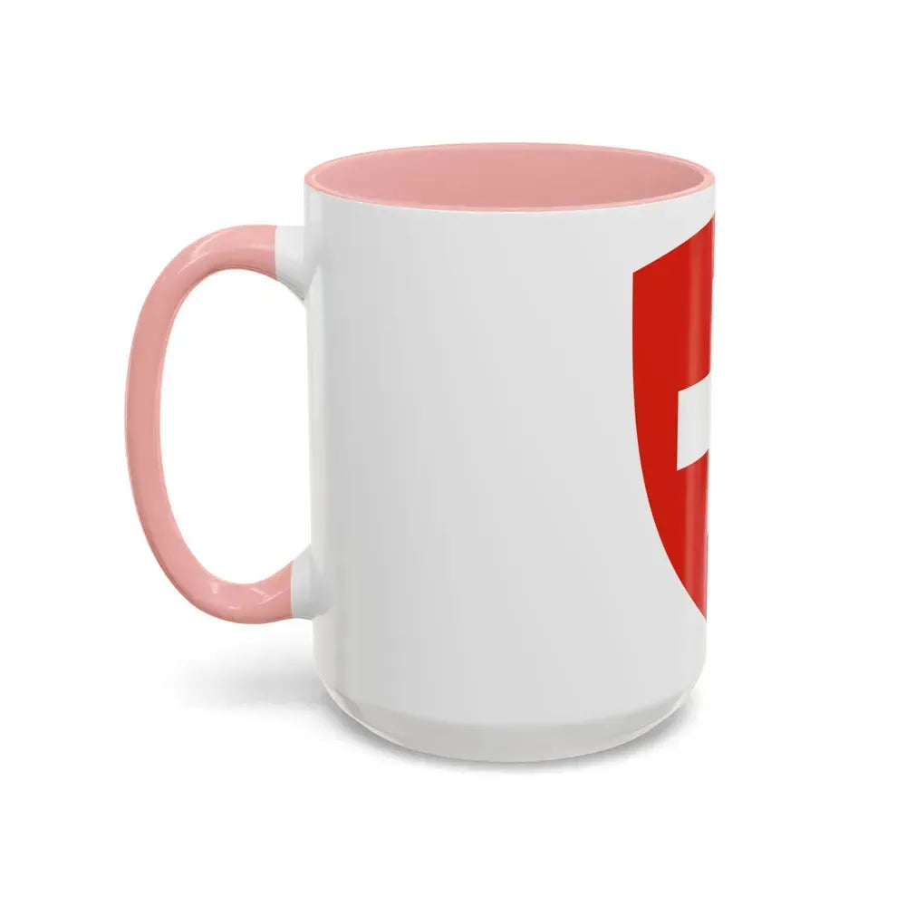 Coat of Arms of Switzerland - Accent Coffee Mug - Go Mug Yourself