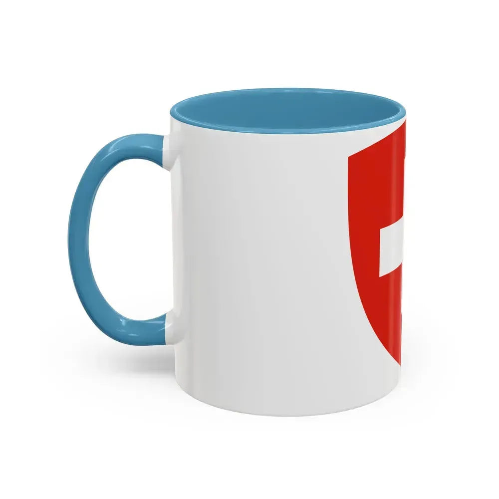 Coat of Arms of Switzerland - Accent Coffee Mug - Go Mug Yourself