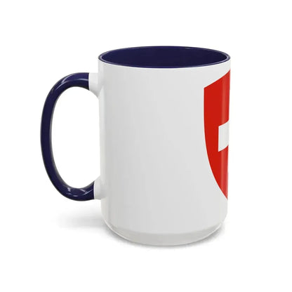 Coat of Arms of Switzerland - Accent Coffee Mug - Go Mug Yourself