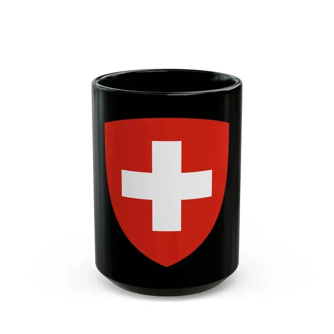 Coat of Arms of Switzerland - Black Coffee Mug 15oz - Go Mug Yourself