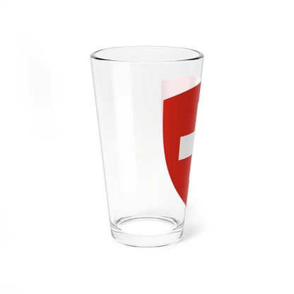 Coat of Arms of Switzerland Pantone (Switzerland) (Coat of Arms) Pint Glass 16oz - Go Mug Yourself