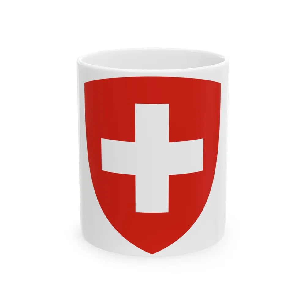 Coat of Arms of Switzerland - White Coffee Mug-11oz-Go Mug Yourself