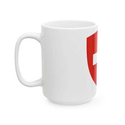 Coat of Arms of Switzerland - White Coffee Mug-Go Mug Yourself