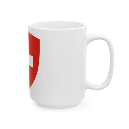 Coat of Arms of Switzerland - White Coffee Mug-Go Mug Yourself