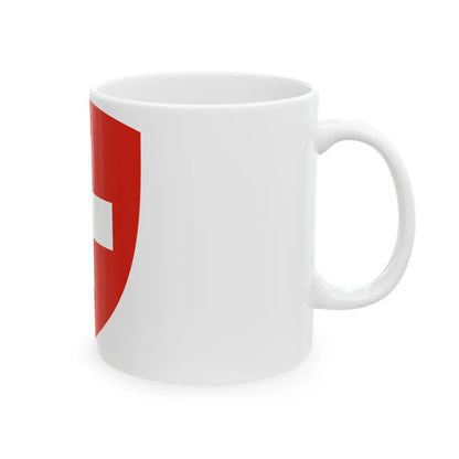 Coat of Arms of Switzerland - White Coffee Mug-Go Mug Yourself