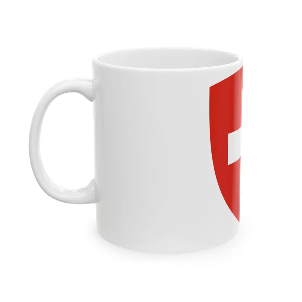 Coat of Arms of Switzerland - White Coffee Mug-Go Mug Yourself