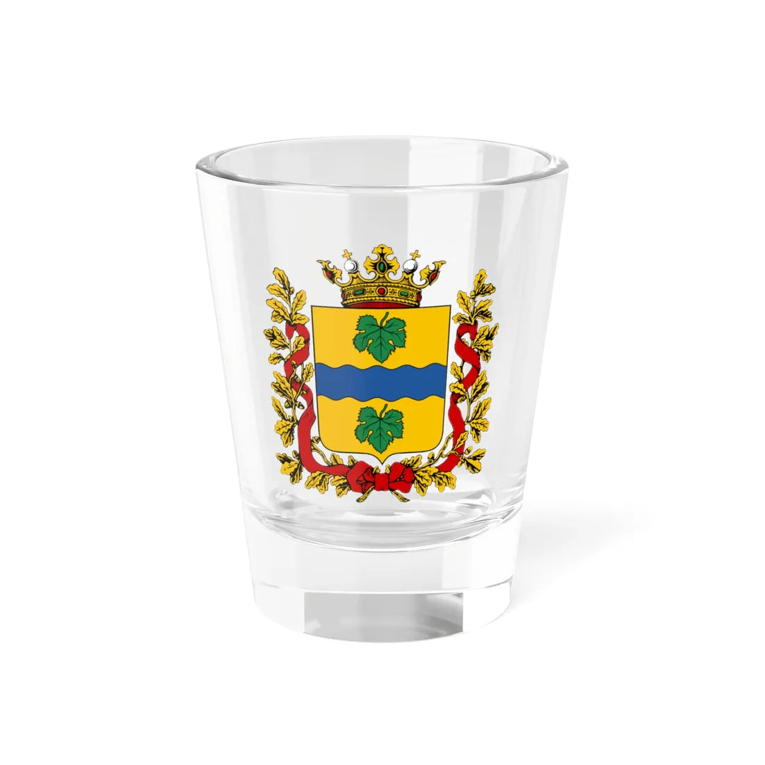 Coat of arms of Syr-Darja Oblast (Russia) (Coat of Arms) Shot Glass 1.5oz 1.5oz - Go Mug Yourself