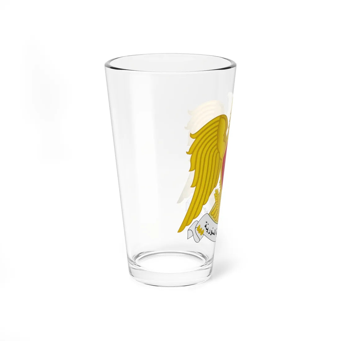 Coat of arms of Syria 1963-1972 True vector (Syria) (Coat of Arms) Pint Glass 16oz - Go Mug Yourself
