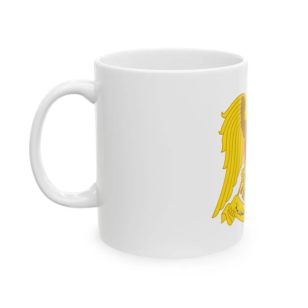 Coat of arms of Syria - White Coffee Mug-Go Mug Yourself