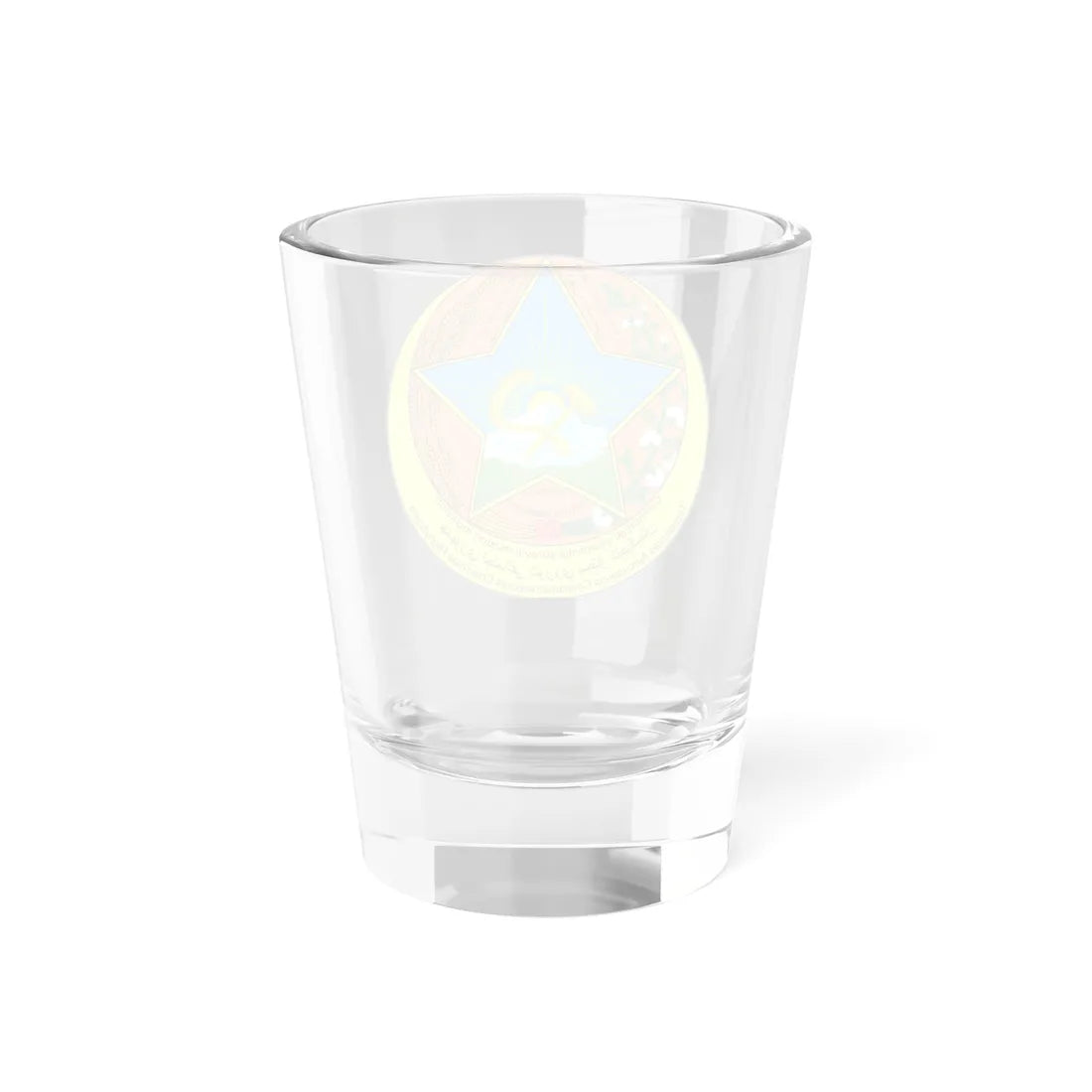 Coat of Arms of Tajik ASSR 04.1929-24.02.1931 (Tajikistan) (Coat of Arms) Shot Glass 1.5oz - Go Mug Yourself