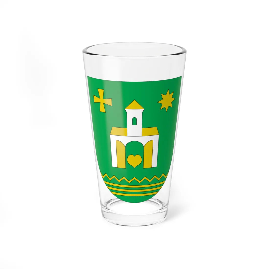 Coat of Arms of Talalaivskiy raion (Ukraine) (Coat of Arms) Pint Glass 16oz 16oz - Go Mug Yourself