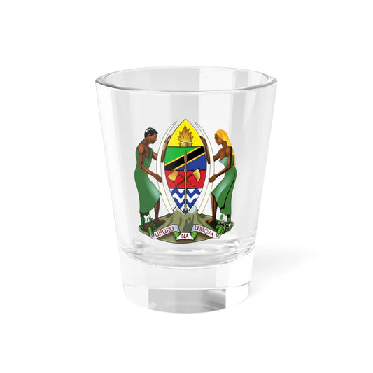 Coat of arms of Tanzania (Tanzania) (Coat of Arms) Shot Glass 1.5oz 1.5oz - Go Mug Yourself