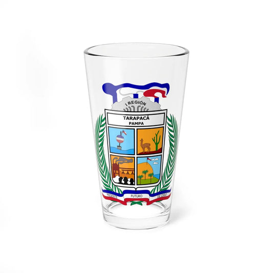 Coat of arms of Tarapaca Chile (Chile) (Coat of Arms) Pint Glass 16oz 16oz - Go Mug Yourself