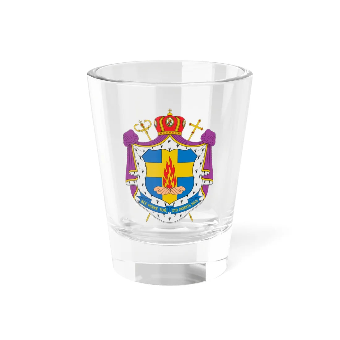 Coat of arms of Taras Senkiv (Ukraine) (Coat of Arms) Shot Glass 1.5oz 1.5oz - Go Mug Yourself