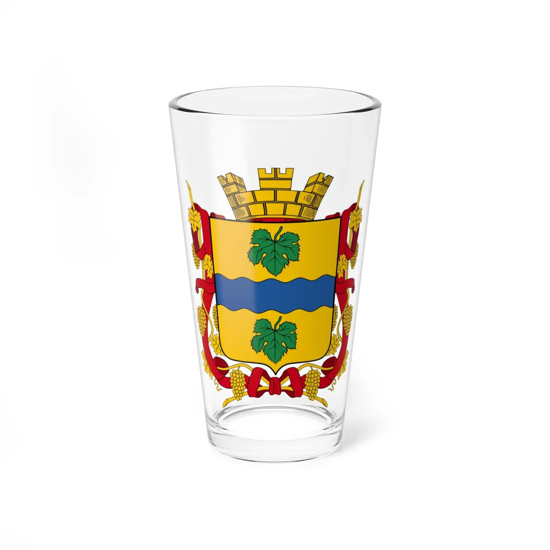 Coat of arms of Taskent 1909 (Russia) (Coat of Arms) Pint Glass 16oz 16oz - Go Mug Yourself