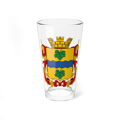 Coat of arms of Taskent 1909 (Russia) (Coat of Arms) Pint Glass 16oz 16oz - Go Mug Yourself