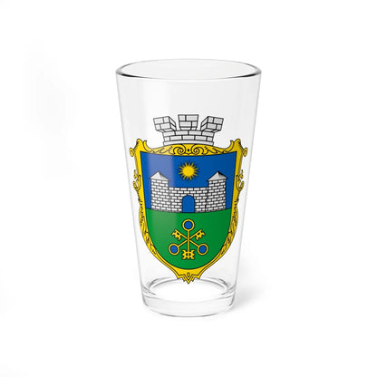 Coat of Arms of Tatarbunary (Ukraine) (Coat of Arms) Pint Glass 16oz 16oz - Go Mug Yourself
