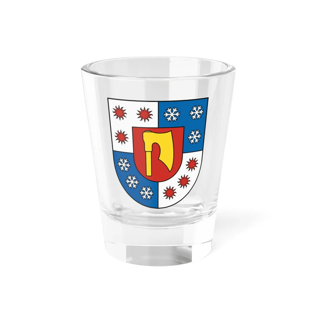 Coat of Arms of Tatranská Lesná (Slovakia) (Coat of Arms) Shot Glass 1.5oz 1.5oz - Go Mug Yourself