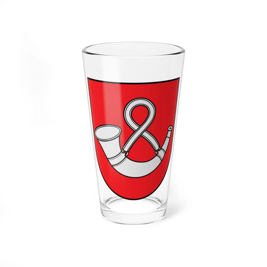 Coat of arms of Taurage Lithuania (Lithuania) (Coat of Arms) Pint Glass 16oz 16oz - Go Mug Yourself