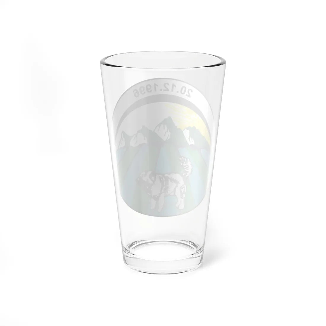 Coat of arms of Tearce Municipality (North Macedonia) (Coat of Arms) Pint Glass 16oz - Go Mug Yourself