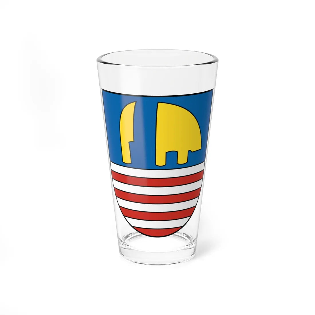 Coat of Arms of Tekovský Hrádok (Slovakia) (Coat of Arms) Pint Glass 16oz 16oz - Go Mug Yourself