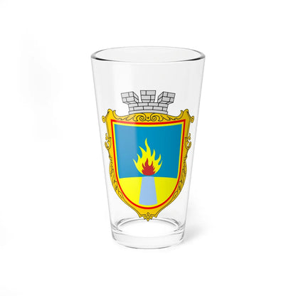 Coat of Arms of Teplodar (Ukraine) (Coat of Arms) Pint Glass 16oz 16oz - Go Mug Yourself