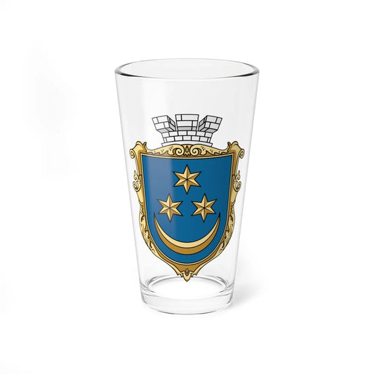 Coat of Arms of Terebovlia (Ukraine) (Coat of Arms) Pint Glass 16oz 16oz - Go Mug Yourself