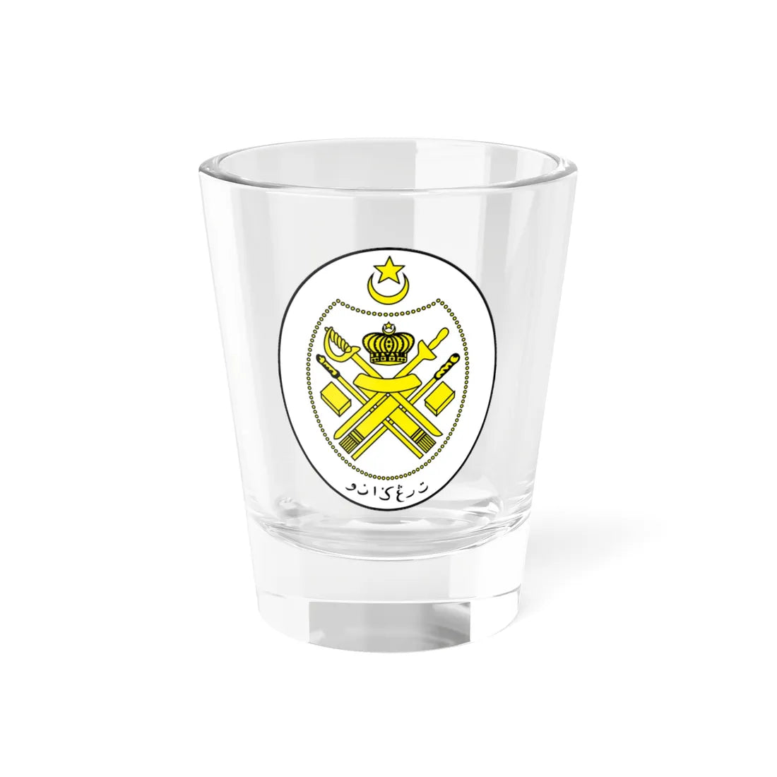 Coat of arms of Terengganu (Malaysia) (Coat of Arms) Shot Glass 1.5oz 1.5oz - Go Mug Yourself