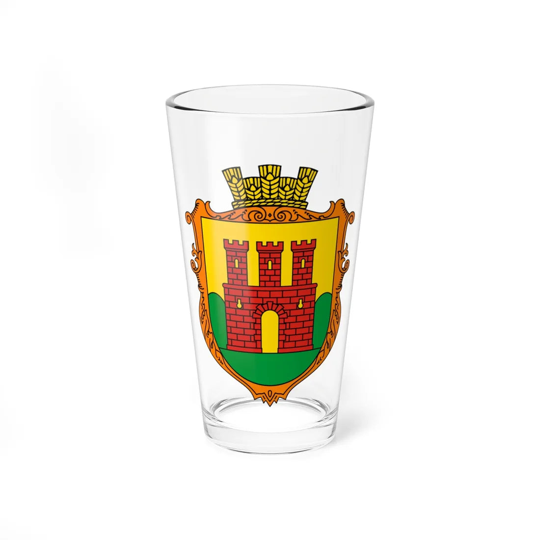 Coat of Arms of Ternava (Ukraine) (Coat of Arms) Pint Glass 16oz 16oz - Go Mug Yourself