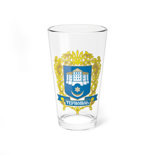 Coat of arms of Ternopil (Ukraine) (Coat of Arms) Pint Glass 16oz 16oz - Go Mug Yourself