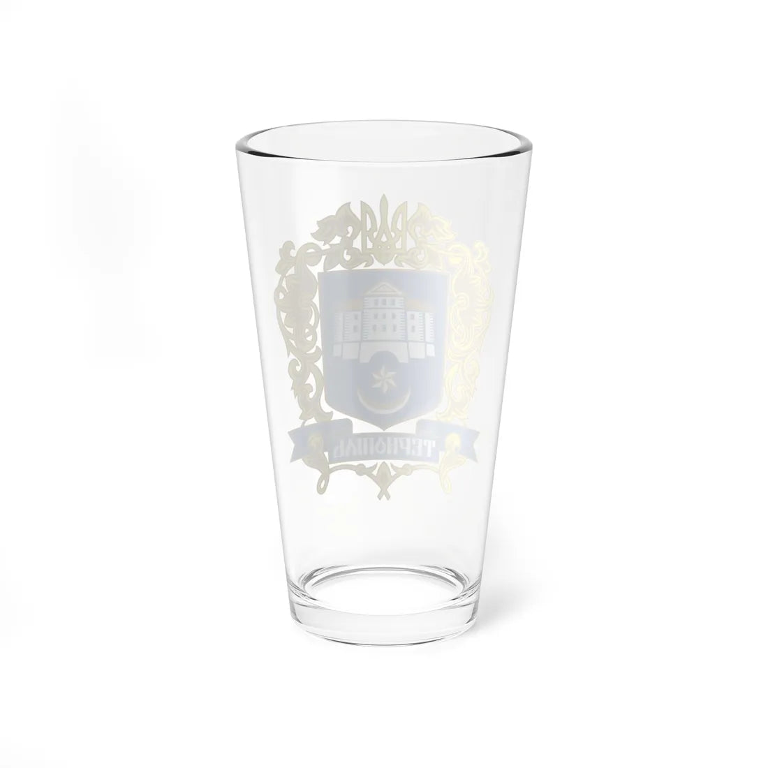 Coat of arms of Ternopil (Ukraine) (Coat of Arms) Pint Glass 16oz - Go Mug Yourself