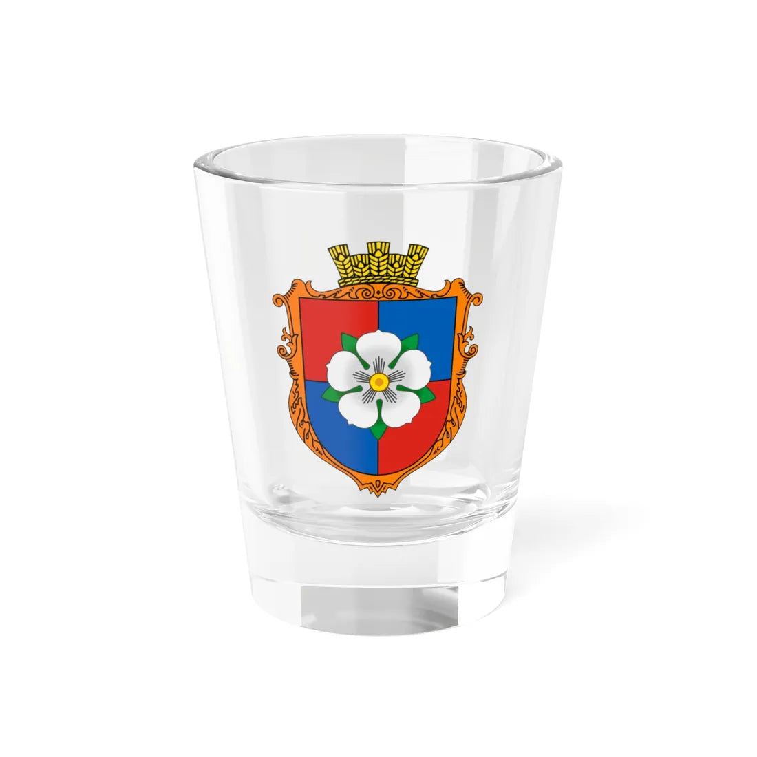 Coat of Arms of Ternopillia (Ukraine) (Coat of Arms) Shot Glass 1.5oz 1.5oz - Go Mug Yourself