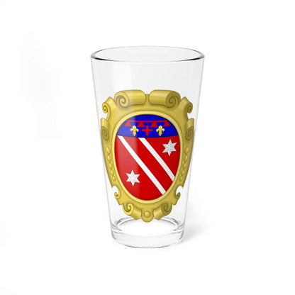 Coat of arms of th Bonaparte family in San Miniato Scala (Italy) (Coat of Arms) Pint Glass 16oz 16oz - Go Mug Yourself