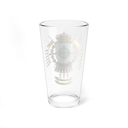 Coat of Arms of the 10th Armored Cavalry Regiment Alcántara (Spain) (Coat of Arms) Pint Glass 16oz - Go Mug Yourself