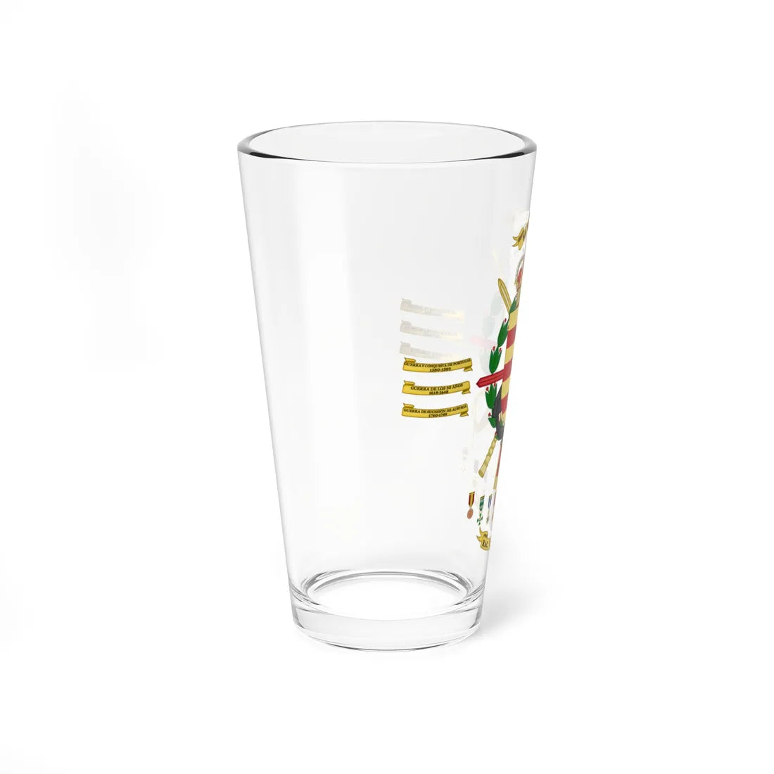 Coat of Arms of the 10th Armored Regiment Córdoba 2015 (Spain) (Coat of Arms) Pint Glass 16oz - Go Mug Yourself
