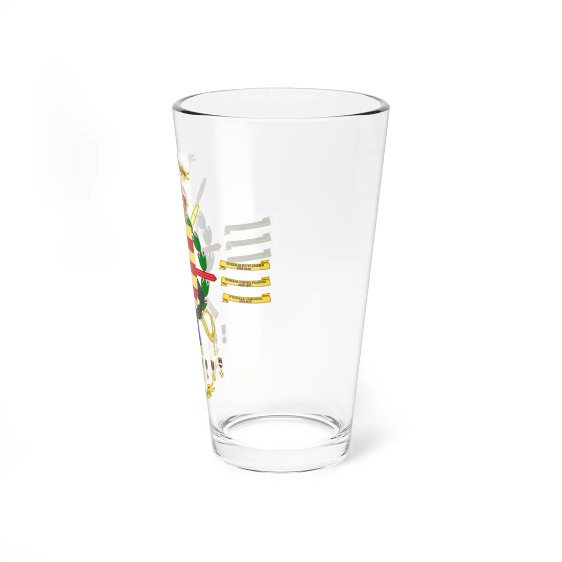 Coat of Arms of the 10th Armored Regiment Córdoba 2015 (Spain) (Coat of Arms) Pint Glass 16oz - Go Mug Yourself