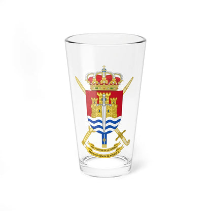 Coat of Arms of the 10th Brigade Guzmán el Bueno Polyvalent Brigade (Spain) (Coat of Arms) Pint Glass 16oz 16oz - Go Mug Yourself