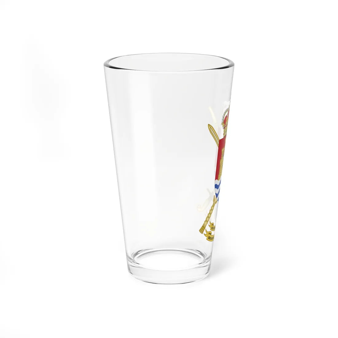 Coat of Arms of the 10th Brigade Guzmán el Bueno Polyvalent Brigade (Spain) (Coat of Arms) Pint Glass 16oz - Go Mug Yourself