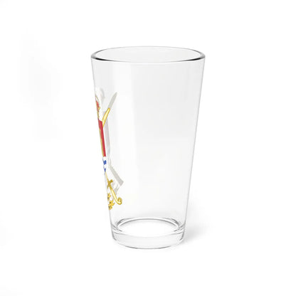 Coat of Arms of the 10th Brigade Guzmán el Bueno Polyvalent Brigade (Spain) (Coat of Arms) Pint Glass 16oz - Go Mug Yourself