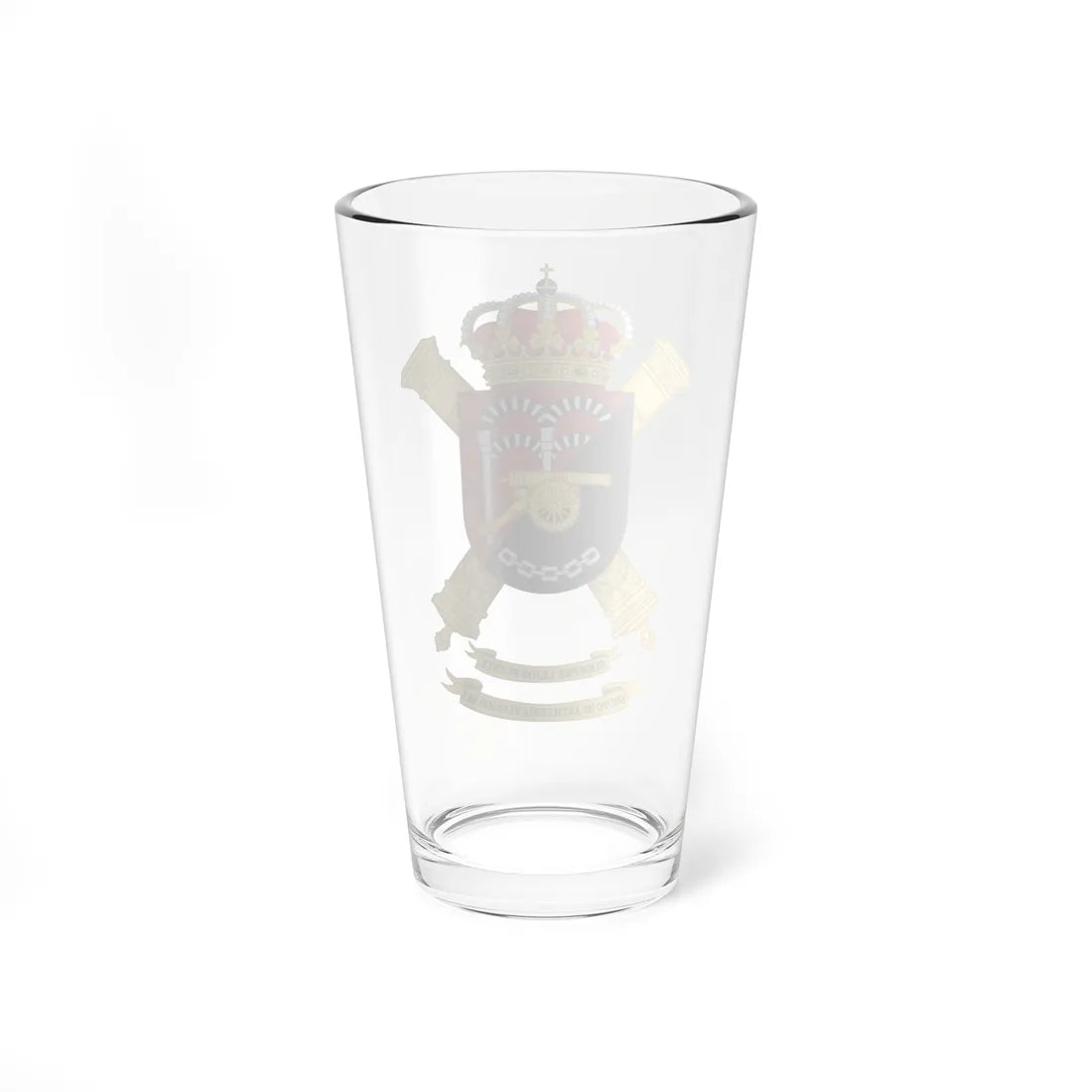Coat of Arms of the 10th Field Artillery Battalion (Spain) (Coat of Arms) Pint Glass 16oz - Go Mug Yourself