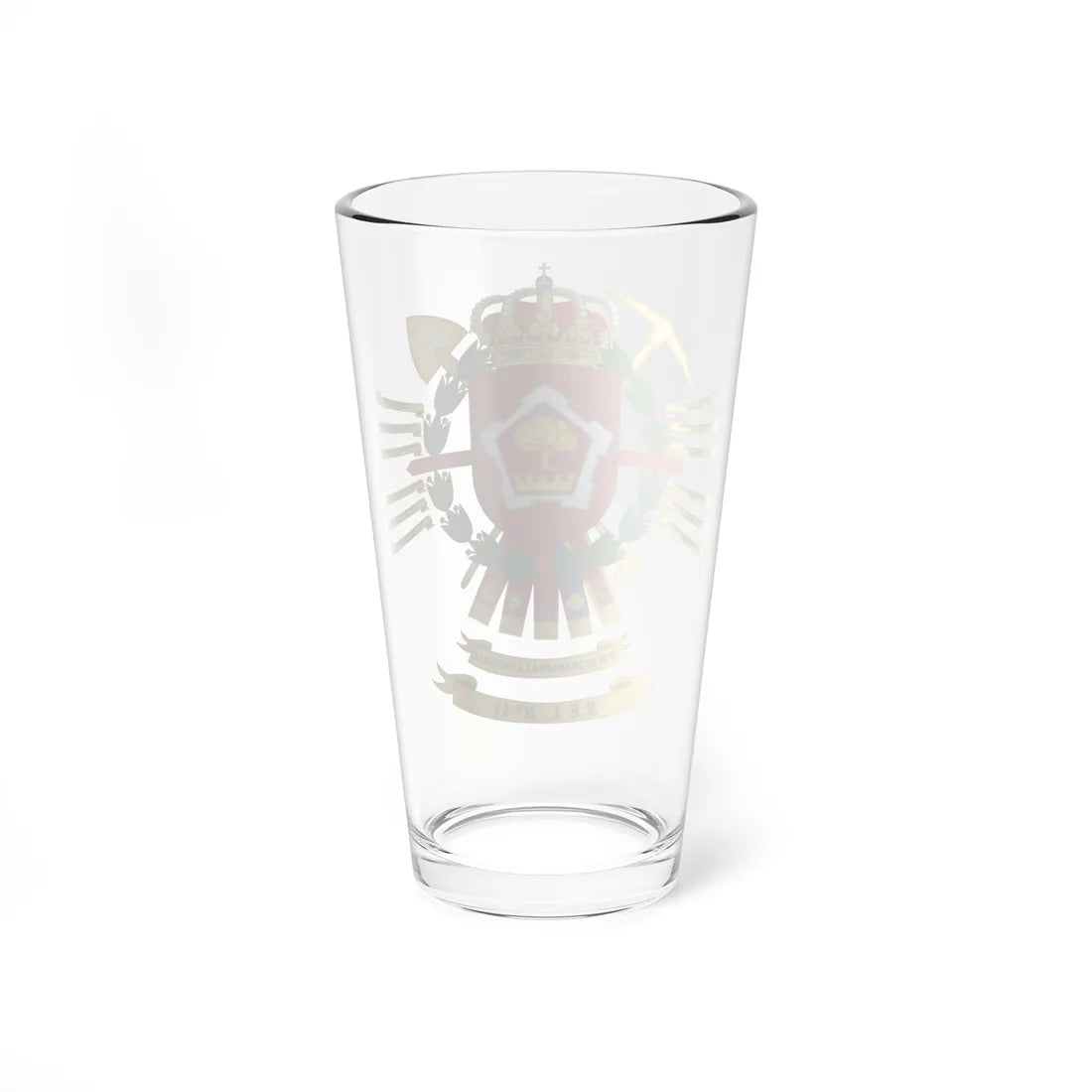 Coat of Arms of the 11th Engineer Regiment (Spain) (Coat of Arms) Pint Glass 16oz - Go Mug Yourself