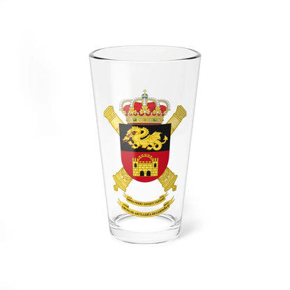 Coat of Arms of the 11th Field Artillery Battalion (Spain) (Coat of Arms) Pint Glass 16oz 16oz - Go Mug Yourself