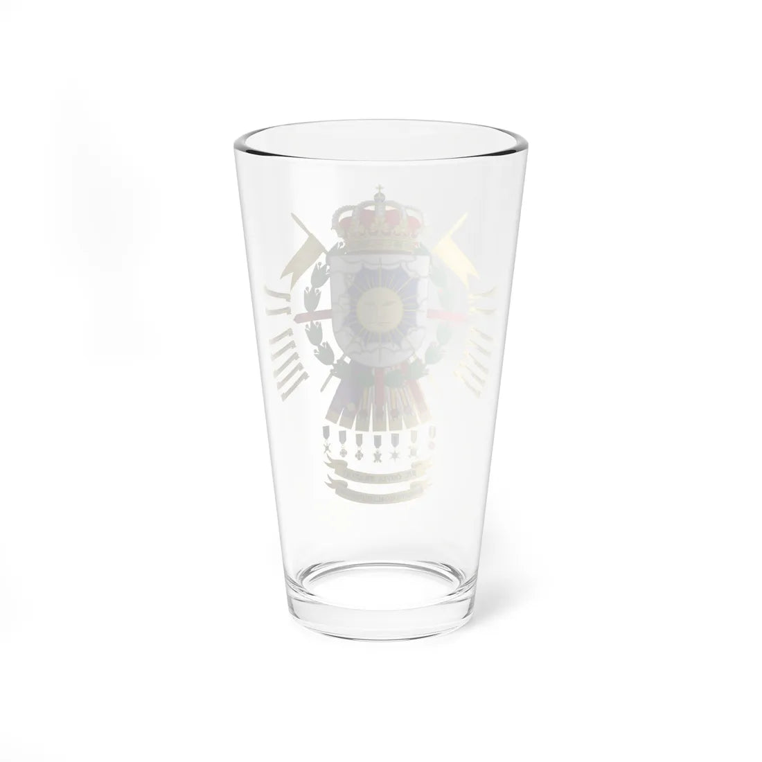 Coat of Arms of the 11th Light Armored Cavalry Regiment España (Spain) (Coat of Arms) Pint Glass 16oz - Go Mug Yourself