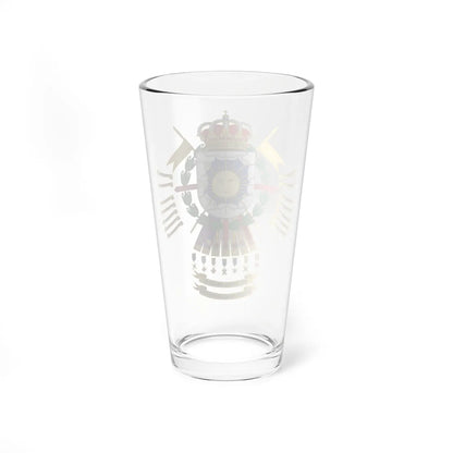 Coat of Arms of the 11th Light Armored Cavalry Regiment España (Spain) (Coat of Arms) Pint Glass 16oz - Go Mug Yourself