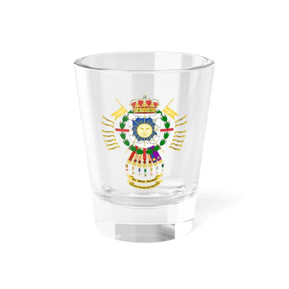 Coat of Arms of the 11th Light Armored Cavalry Regiment España (Spain) (Coat of Arms) Shot Glass 1.5oz 1.5oz - Go Mug Yourself
