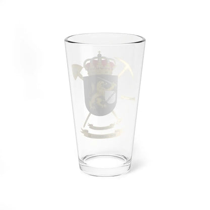 Coat of Arms of the 11th Military Engineering Battalion (Spain) (Coat of Arms) Pint Glass 16oz - Go Mug Yourself