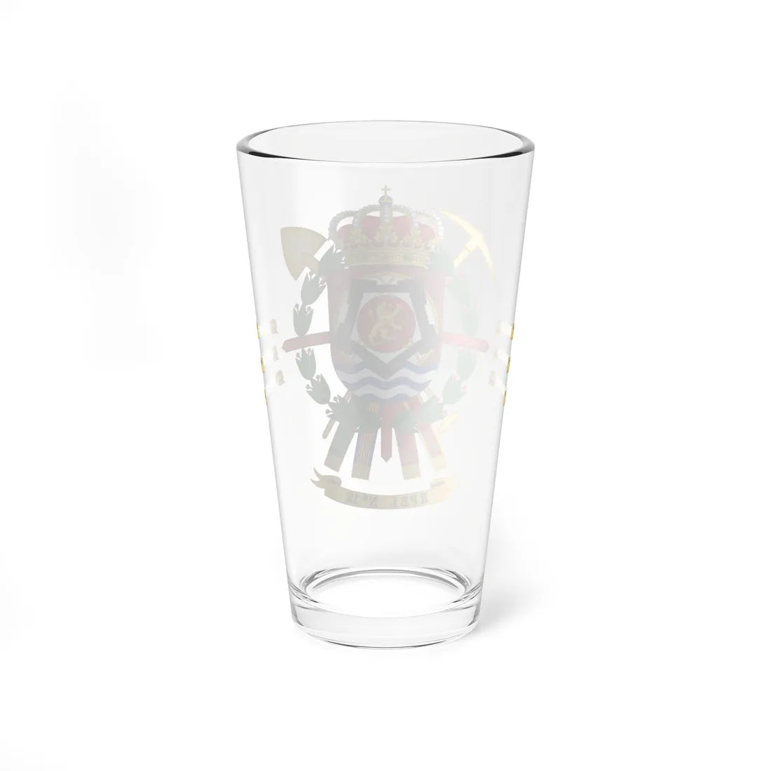 Coat of Arms of the 12th Bridge Engineer Regiment (Spain) (Coat of Arms) Pint Glass 16oz - Go Mug Yourself